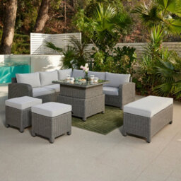 Home Detail Hadley 5 Seater L Shape Garden Sofa Set With Rising Table - thumbnail 2