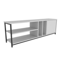 Decorotika Oneida Tv Stand Tv Unit For Tv's Up To 72 Inch Black And White - thumbnail 5
