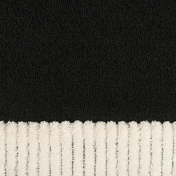 Ohs Contrast Border Non Slip Tufted Hallway Runner Rug Floor Carpet, Black - 120 X 170 Cm - thumbnail 2
