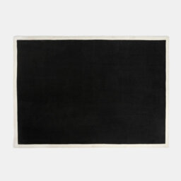 Ohs Contrast Border Non Slip Tufted Hallway Runner Rug Floor Carpet, Black - 120 X 170 Cm - thumbnail 3