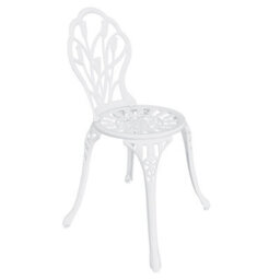 Charles Bentley 3 Piece Tulip Cast Aluminium Patio Bistro Set Table & 2 Chairs - thumbnail 4