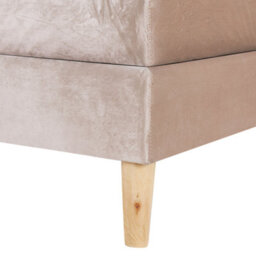 Beliani Divan Bed Velvet Marquise 160 X 200 Cm (Eu King Size) Beige - thumbnail 6