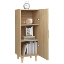 Berkfield Sideboard Sonoma Oak 34.5X34X90 Cm Engineered Wood - thumbnail 4