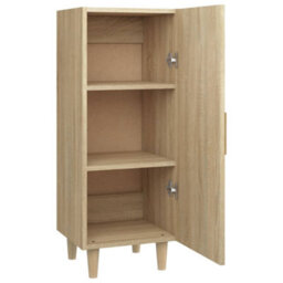 Berkfield Sideboard Sonoma Oak 34.5X34X90 Cm Engineered Wood - thumbnail 7