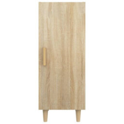 Berkfield Sideboard Sonoma Oak 34.5X34X90 Cm Engineered Wood - thumbnail 6