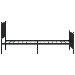 Berkfield Metal Bed Frame With Headboard And Footboard Black 100X200 Cm - thumbnail 6