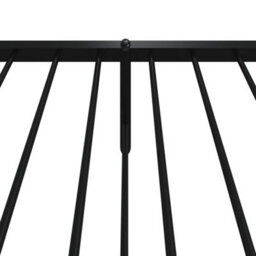 Berkfield Metal Bed Frame With Headboard And Footboard Black 100X200 Cm - thumbnail 8