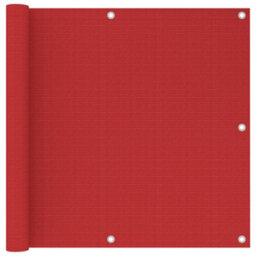 Berkfield Balcony Screen Red 90X500 Cm Hdpe - thumbnail 1