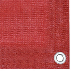 Berkfield Balcony Screen Red 90X500 Cm Hdpe - thumbnail 3