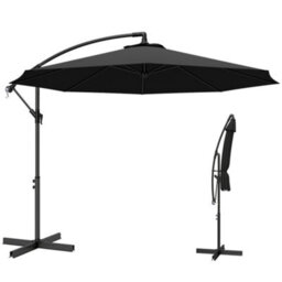 Outsunny 3(M) Banana Parasol Cantilever Umbrella Garden - thumbnail 2