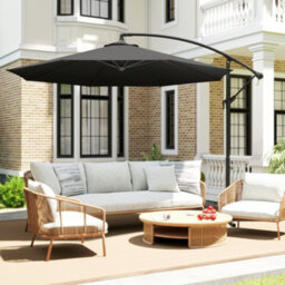 Outsunny 3(M) Banana Parasol Cantilever Umbrella Garden - thumbnail 8