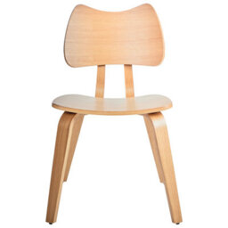 Beliani Set Of 2 Dining Chairs Diana Wood Light Brown - thumbnail 5
