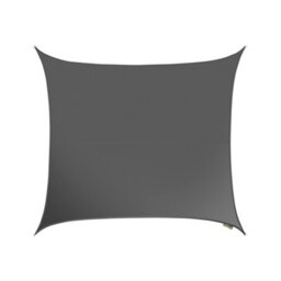 Kookaburra 3.6M Square Waterproof Charcoal Garden Patio Sun Shade Sail Canopy 98% Uv Block With Free Rope