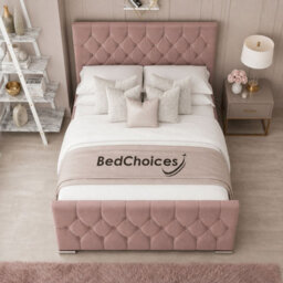 "Bed Choices Florida Upholstered Bed Frame 54"" Headboard - Super King" - thumbnail 3