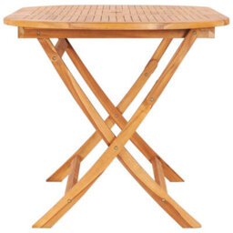 Berkfield Folding Garden Table 160X80X75 Cm Solid Teak Wood - thumbnail 3