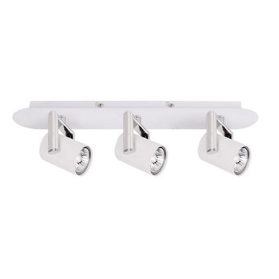 Luminosa Lighting Luminosa Modern Spotlights White 3 Light  With White Matt Shade Led, Gu10