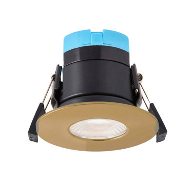 Plum&clay Antonio Copper Fixed Led Downlight, Ip65 Fire Rated