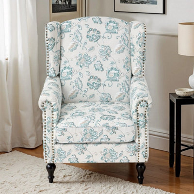 Armchair Accent Chair Chesterfield High Back Wing Chair Reading Chair - image 1