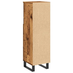 Berkfield Bathroom Cabinet Old Wood 30X30X100 Cm Engineered Wood - thumbnail 6