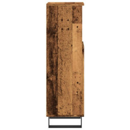 Berkfield Bathroom Cabinet Old Wood 30X30X100 Cm Engineered Wood - thumbnail 5