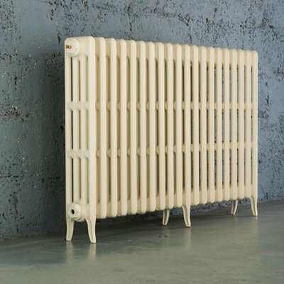 Arroll Neo-Classic Cream 4 Column Radiator, (W)1114mm X (H)760mm