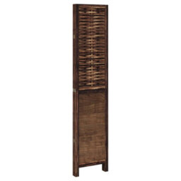 Vidaxl Room Divider 4 Panels Dark Brown Solid Wood Paulownia - thumbnail 5