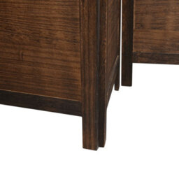 Vidaxl Room Divider 4 Panels Dark Brown Solid Wood Paulownia - thumbnail 7