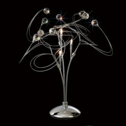 Luminosa Lighting Luminosa Messe Table Lamp 3 Light G4 Polished Chrome/crystal, Not Led/cfl Compatible - thumbnail 2