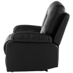Beliani Recliner Chair Bergen Faux Leather Black - thumbnail 7