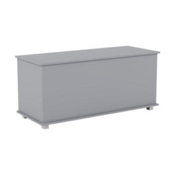 Grey  Modern Storage Ottoman Toy Chest Bedroom Wooden Bence - thumbnail 2