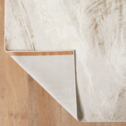 Santa Monica Modern Abstract Beige Shimmer Effect Runner Rug With Soft Textured Finish 240 X 80Cm - thumbnail 3