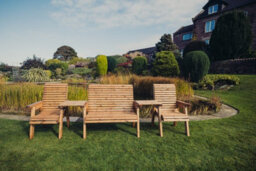 Churnet Valley Garden Furniture Ltd Valley 4 Seat Set 1X2B 2Xc Straight Tray - thumbnail 4