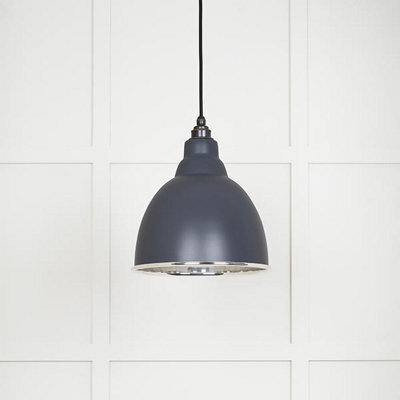 From the Anvil Smooth Nickel Brindley Pendant In Slate - image 1
