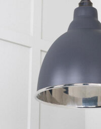 From the Anvil Smooth Nickel Brindley Pendant In Slate - thumbnail 6