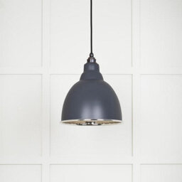 From the Anvil Smooth Nickel Brindley Pendant In Slate - thumbnail 3