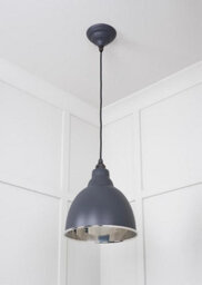 From the Anvil Smooth Nickel Brindley Pendant In Slate - thumbnail 4