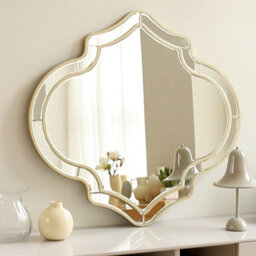Artloge 88 X 80Cm Gold Rim Bathroom Mirror Beveled Wall Decorative Mirror For Entryway Living Room - thumbnail 9