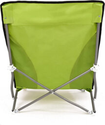 Mantraraj Folding Camping Chair With Padded Armrest Outdoor Low Beach Chair Lightweight, Portable Garden Chair Green - thumbnail 5