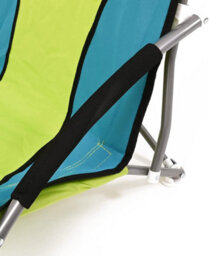 Mantraraj Folding Camping Chair With Padded Armrest Outdoor Low Beach Chair Lightweight, Portable Garden Chair Green - thumbnail 7