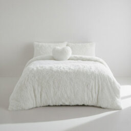 Super Fluffy Duvet Cover Ultra Soft, Cloud-Like Comfort Snug Sleep White - thumbnail 2