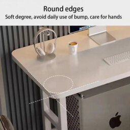 White Height Adjustable Small Table Wheels Pc Computer Laptop Desk - thumbnail 5