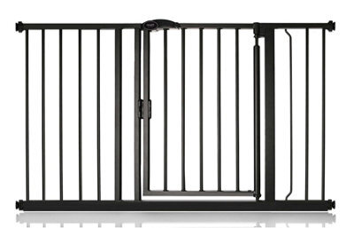 Bettacare Auto Close Stair Gate, 125.4Cm - 132.4Cm, Matt Black, Pressure Fit Safety Gate, Baby Gate - image 1