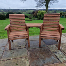 Churnet Valley Garden Furniture Ltd Churnet Vallley Garden Furniture Valley Love Seat Angled - thumbnail 3