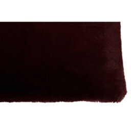 Orsina Rectangular Red Wine Faux Fur Cushion, Soft Feather Filled Decorative Cushion For Sofa & Bedroom - thumbnail 5