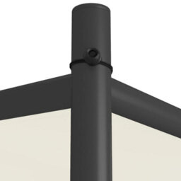 Walplus Gazebo White 3X3 M 180 G/ma Fabric And Steel - thumbnail 6