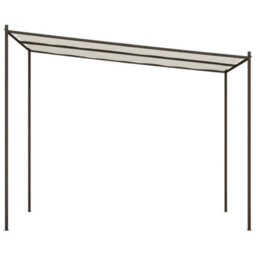 Walplus Gazebo White 3X3 M 180 G/ma Fabric And Steel - thumbnail 4