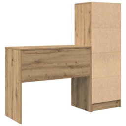 Walplus Desk With Storage With Drawer 2 Pcs Artisan Oak 90 X 40 X 76 Cm - thumbnail 9