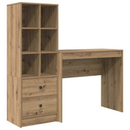 Walplus Desk With Storage With Drawer 2 Pcs Artisan Oak 90 X 40 X 76 Cm - thumbnail 2