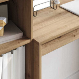 Walplus Desk With Storage With Drawer 2 Pcs Artisan Oak 90 X 40 X 76 Cm - thumbnail 4
