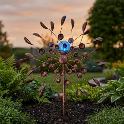 Double Sided Rustic Solar Wind Spinner - image 1
